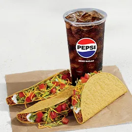 3 Crunchy Tacos Supreme® Combo